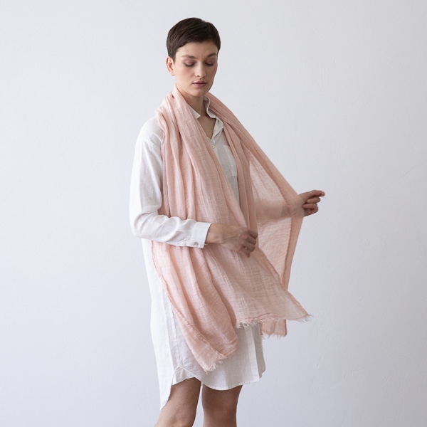 Rosa Leinen Sommerschlal Garza Fringe