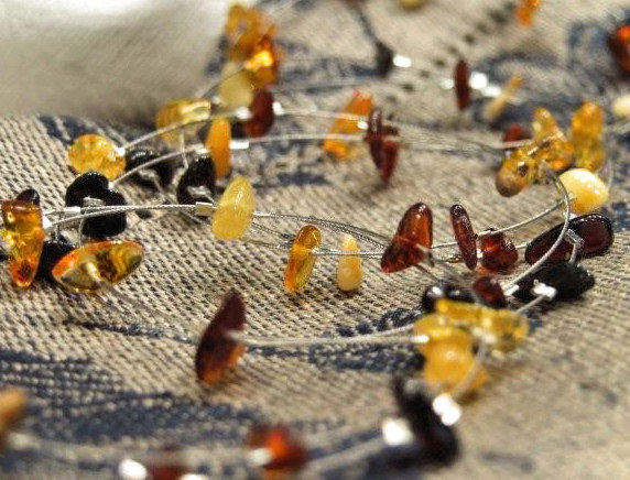 Amber napkin ring Serviettenring aus baltischem Bernstein