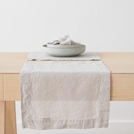 Linenme Stone Washed Servietten – Silber, 53x53 Cm, 4 Stück, 100% Leinen
