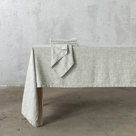 Linenme Stone Washed Servietten – Silber, 53x53 Cm, 4 Stück, 100% Leinen